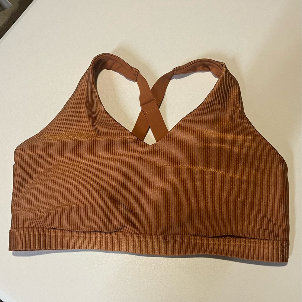 Aerie Offline American Eagle Padded Medium Support  Sports Bra Cross Back. Sz XL
